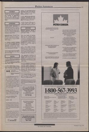 Le Soleil de Colombie, May 31, 1991, page 15