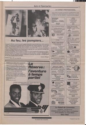 Le Soleil de Colombie, May 31, 1991, page 13