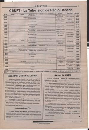 Le Soleil de Colombie, May 31, 1991, page 7