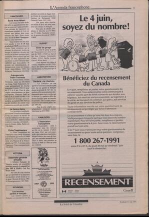 Le Soleil de Colombie, May 31, 1991, page 3