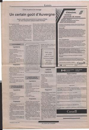 Le Soleil de Colombie, May 24, 1991, page 14