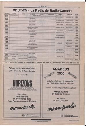 Le Soleil de Colombie, May 24, 1991, page 9