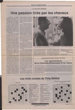 Le Soleil de Colombie, May 3, 1991, page 12