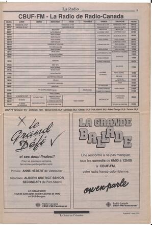 Le Soleil de Colombie, May 3, 1991, page 9