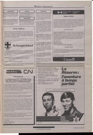 Le Soleil de Colombie, April 26, 1991, page 19