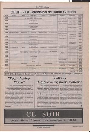 Le Soleil de Colombie, April 26, 1991, page 7