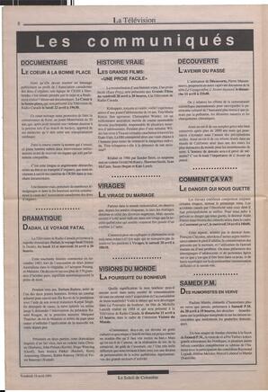 Le Soleil de Colombie, April 19, 1991, page 8