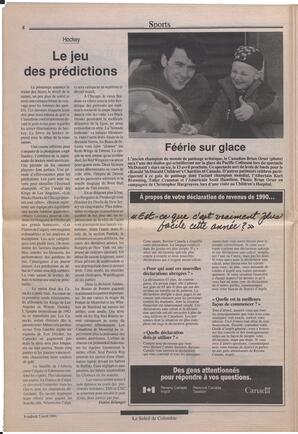 Le Soleil de Colombie, April 5, 1991, page 8
