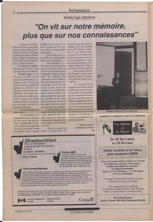 Le Soleil de Colombie, April 5, 1991, page 6