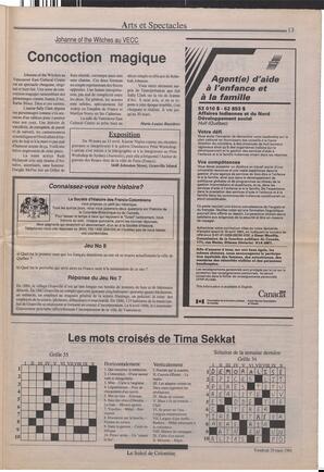 Le Soleil de Colombie, March 29, 1991, page 13
