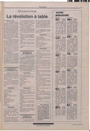 Le Soleil de Colombie, March 22, 1991, page 17