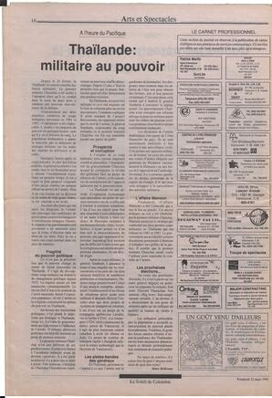 Le Soleil de Colombie, March 22, 1991, page 16