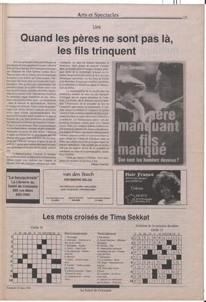 Le Soleil de Colombie, March 22, 1991, page 15