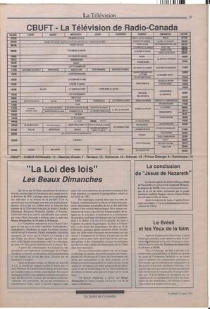 Le Soleil de Colombie, March 22, 1991, page 9