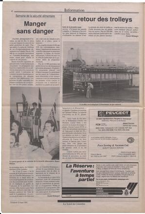 Le Soleil de Colombie, March 22, 1991, page 4