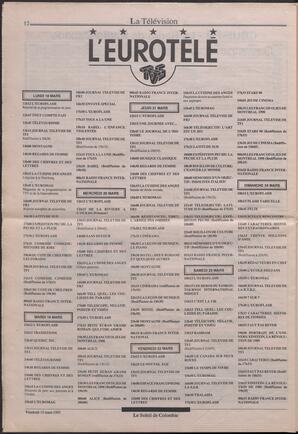 Le Soleil de Colombie, March 15, 1991, page 12