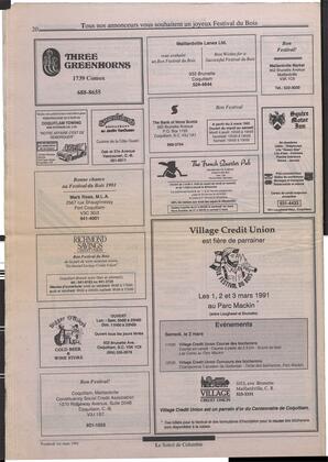Le Soleil de Colombie, March 1, 1991, page 20