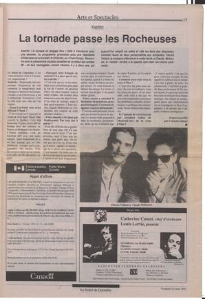 Le Soleil de Colombie, March 1, 1991, page 13
