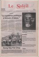 Le Soleil de Colombie, February 22, 1991