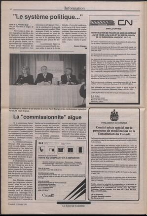 Le Soleil de Colombie, February 22, 1991, page 4