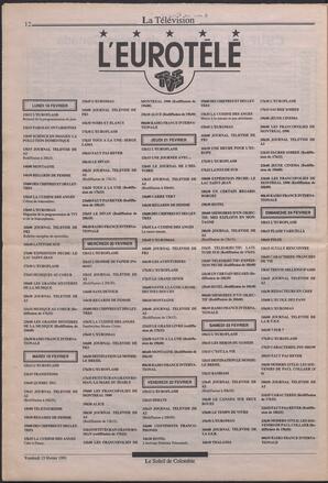 Le Soleil de Colombie, February 15, 1991, page 12