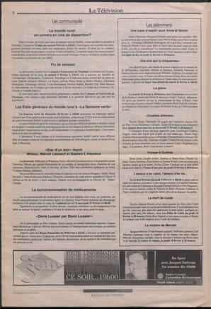 Le Soleil de Colombie, February 8, 1991, page 8