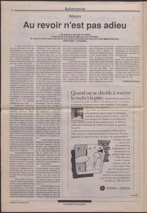 Le Soleil de Colombie, February 1, 1991, page 4