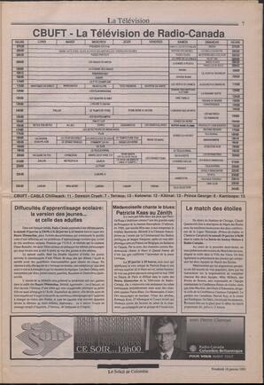 Le Soleil de Colombie, January 18, 1991, page 7