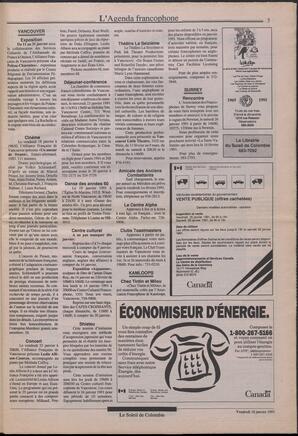 Le Soleil de Colombie, January 18, 1991, page 3