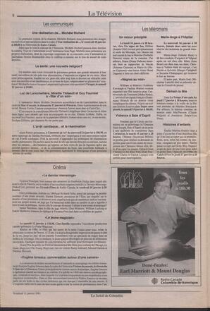 Le Soleil de Colombie, January 11, 1991, page 8