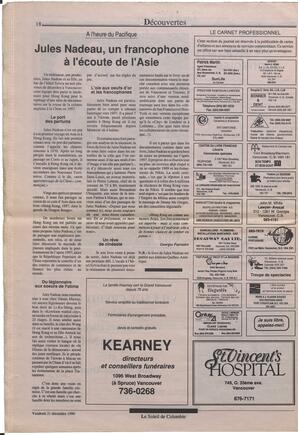 Le Soleil de Colombie, December 21, 1990, page 18