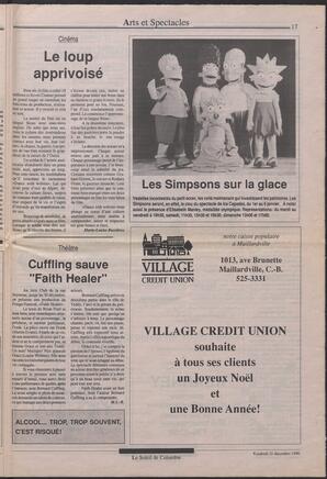 Le Soleil de Colombie, December 21, 1990, page 17