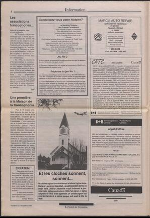 Le Soleil de Colombie, December 21, 1990, page 8