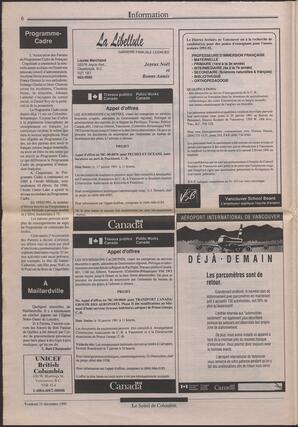 Le Soleil de Colombie, December 21, 1990, page 6