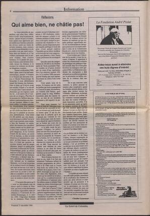 Le Soleil de Colombie, December 21, 1990, page 4
