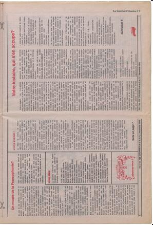 Le Soleil de Colombie, December 14, 1990, page 13