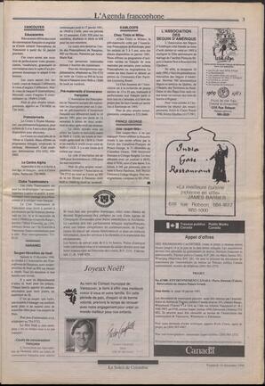 Le Soleil de Colombie, December 14, 1990, page 3