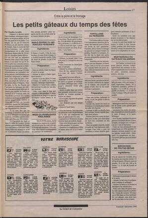 Le Soleil de Colombie, December 7, 1990, page 17