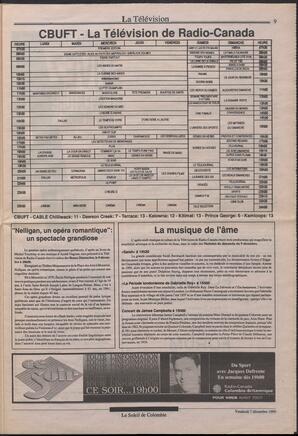 Le Soleil de Colombie, December 7, 1990, page 9