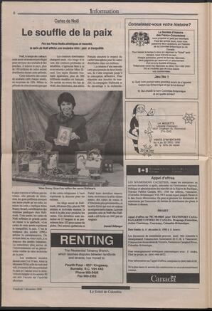 Le Soleil de Colombie, December 7, 1990, page 6