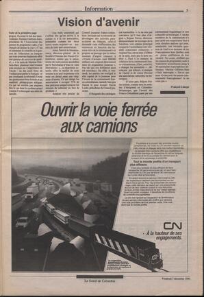 Le Soleil de Colombie, December 7, 1990, page 5