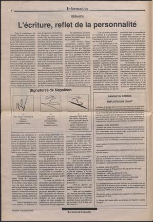 Le Soleil de Colombie, December 7, 1990, page 4