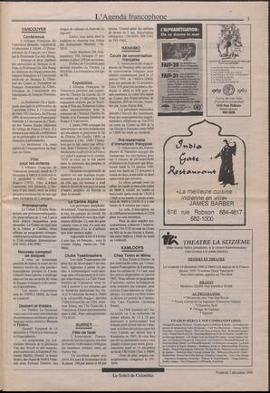 Le Soleil de Colombie, December 7, 1990, page 3