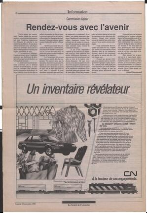 Le Soleil de Colombie, November 30, 1990, page 16