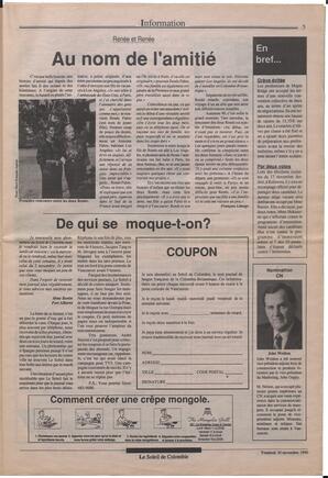 Le Soleil de Colombie, November 30, 1990, page 5