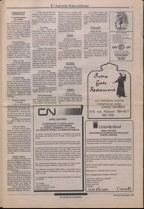 Le Soleil de Colombie, November 30, 1990, page 3