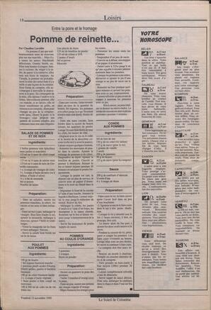 Le Soleil de Colombie, November 23, 1990, page 18