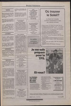 Le Soleil de Colombie, November 16, 1990, page 23