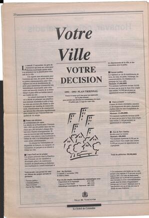 Le Soleil de Colombie, November 16, 1990, page 20