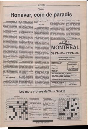 Le Soleil de Colombie, November 16, 1990, page 19